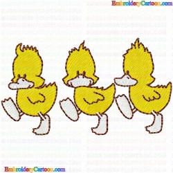 Ducks and Goose 71 Embroidery Design