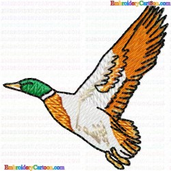 Ducks and Goose 76 Embroidery Design