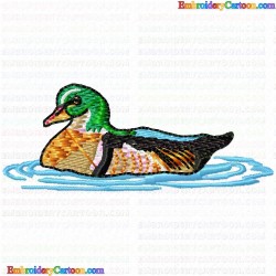 Ducks and Goose 78 Embroidery Design