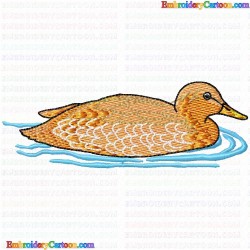 Ducks and Goose 80 Embroidery Design