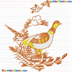 Ducks and Goose 8 Embroidery Design