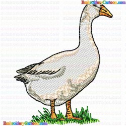 Ducks and Goose 90 Embroidery Design