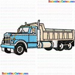 Dumper Truck 12 Embroidery Design