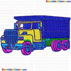 Dumper Truck 4 Embroidery Design