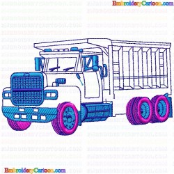 Dumper Truck 5 Embroidery Design