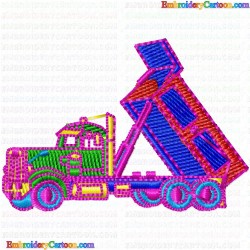 Dumper Truck 8 Embroidery Design