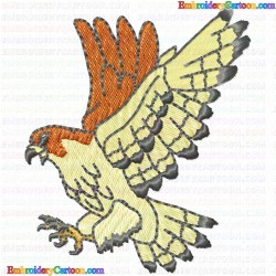 Eagle and Falcon 12 Embroidery Design