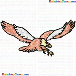 Eagle and Falcon 14 Embroidery Design