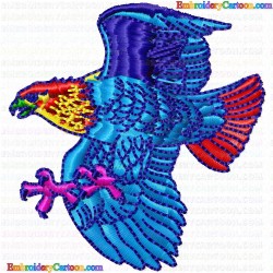 Eagle and Falcon 18 Embroidery Design