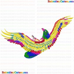 Eagle and Falcon 26 Embroidery Design