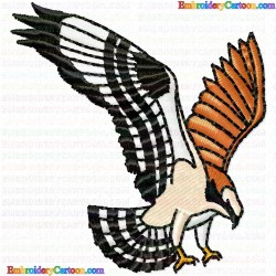 Eagle and Falcon 54 Embroidery Design