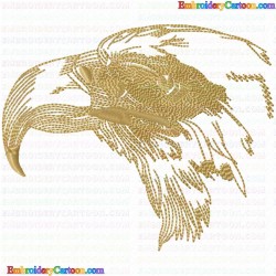 Eagle and Falcon 56 Embroidery Design