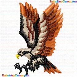 Eagle and Falcon 58 Embroidery Design