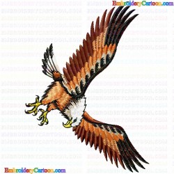 Eagle and Falcon 61 Embroidery Design