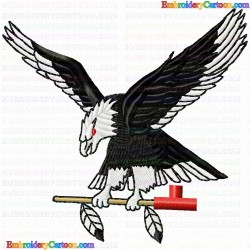 Eagle and Falcon 70 Embroidery Design