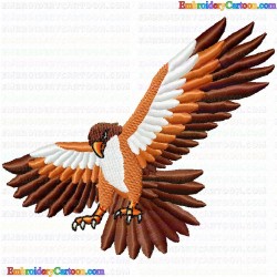 Eagle and Falcon 74 Embroidery Design