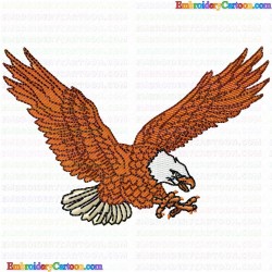 Eagle and Falcon 75 Embroidery Design