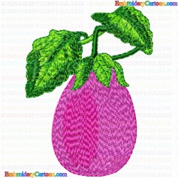 Eggplants 4 Embroidery Design