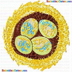 Eggs 4 Embroidery Design