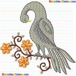 Egret 13 Embroidery Design