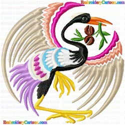 Egret 15 Embroidery Design