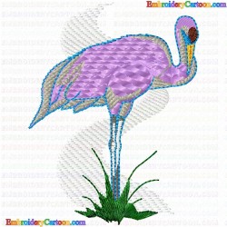 Egret 17 Embroidery Design