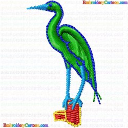 Egret 7 Embroidery Design