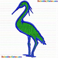 Egret 9 Embroidery Design