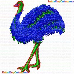 Emu 4 Embroidery Design