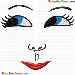 Faces 11 Embroidery Design