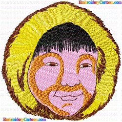 Faces 1 Embroidery Design