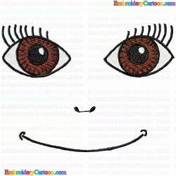 Faces 20 Embroidery Design