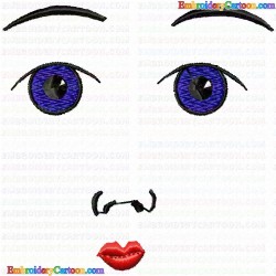 Faces 23 Embroidery Design