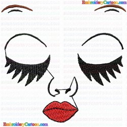 Faces 4 Embroidery Design