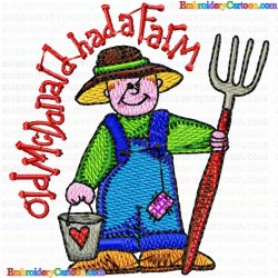 Farming 41 Embroidery Design