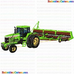 Farming Cars Tractors 12 Embroidery Design