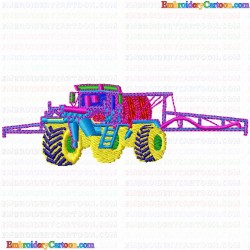 Farming Cars Tractors 17 Embroidery Design