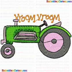 Farming Cars Tractors 25 Embroidery Design