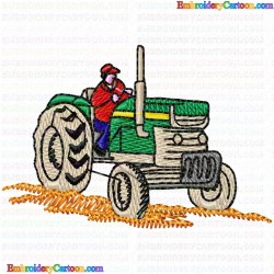 Farming Cars Tractors 27 Embroidery Design