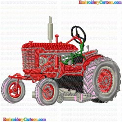 Farming Cars Tractors 34 Embroidery Design