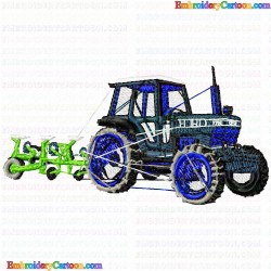 Farming Cars Tractors 6 Embroidery Design