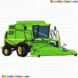 Farming Cars Tractors 9 Embroidery Design