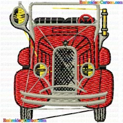 Fire truck 1 Embroidery Design