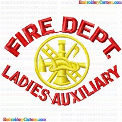 Fire truck 22 Embroidery Design