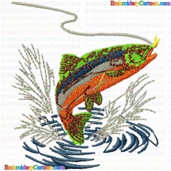 Fishes 151 Embroidery Design