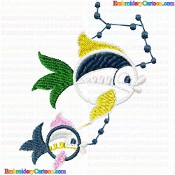 Fishes 15 Embroidery Design