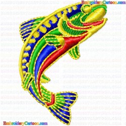 Fishes 208 Embroidery Design