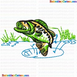 Fishes 215 Embroidery Design