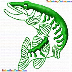 Fishes 218 Embroidery Design