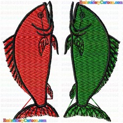 Fishes 223 Embroidery Design